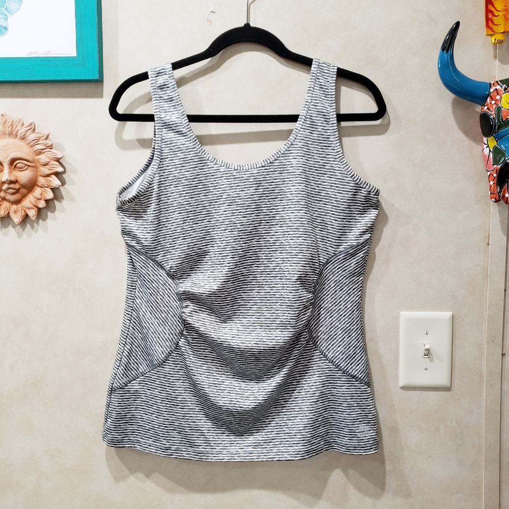 RBX Rebox Workout Striped Tank Top Size L